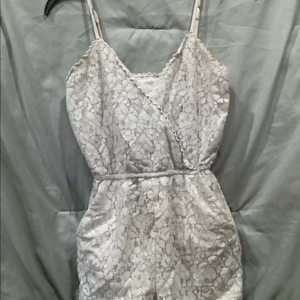 White lace romper
